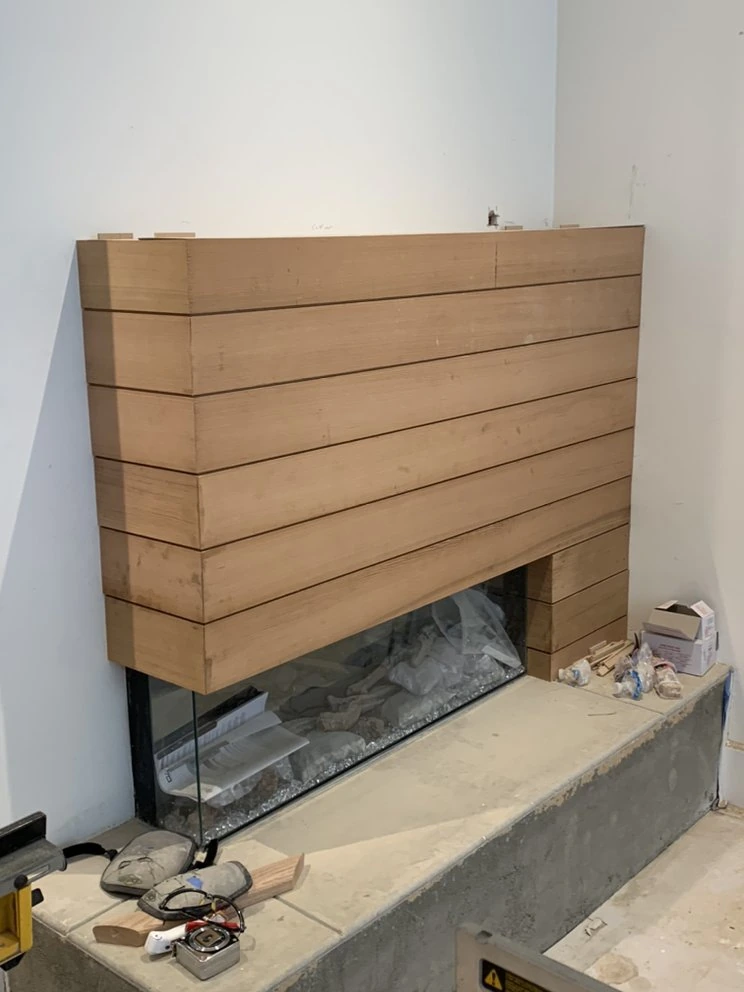 Fireplace woodwork project