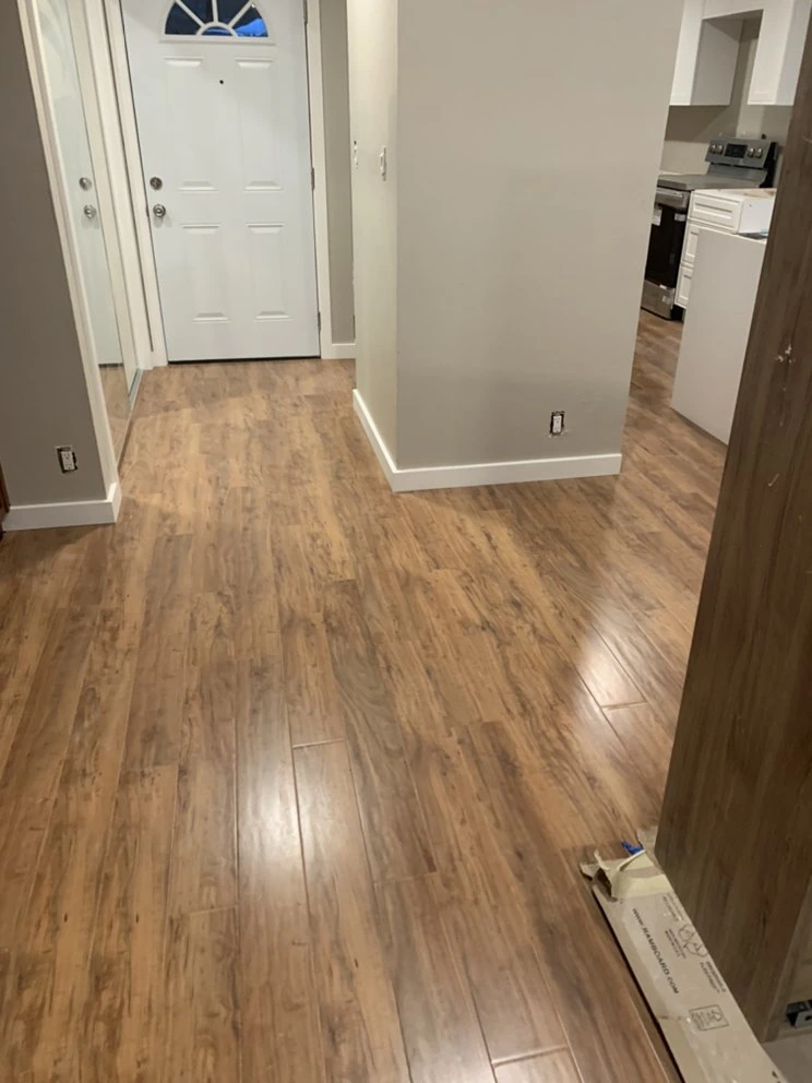 Flooring and baseboards project